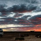 Sunset am Lake Eyre