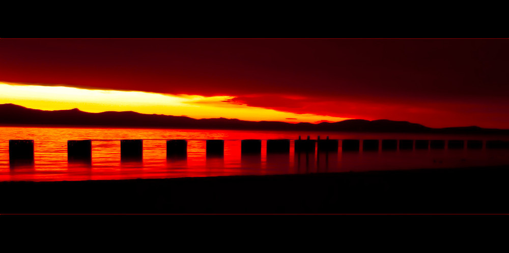 Sunset am Lake Tahoo