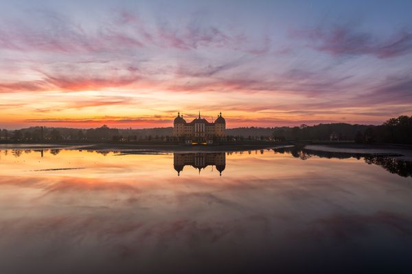 Sunset am Moritzburger Schloss