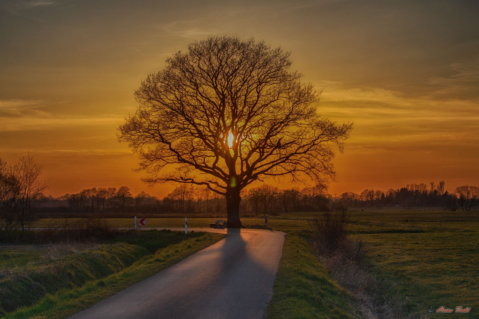 Sunset am Nordpol in Vreschen-Bokel