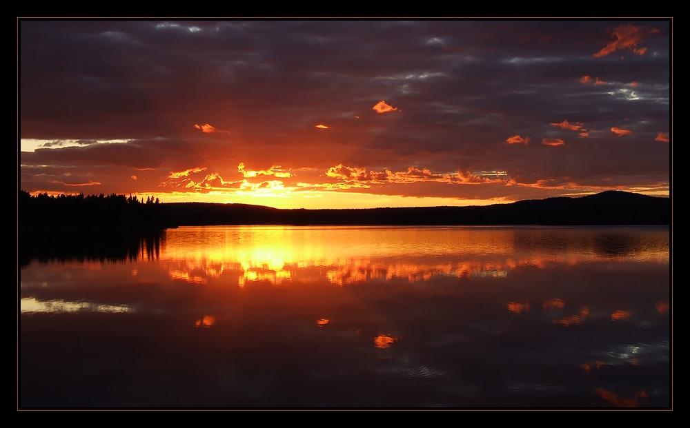 Sunset am Österdalälven