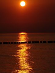 Sunset am Ostsee-Strand