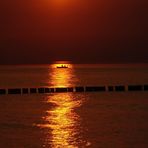 Sunset am Ostsee-Strand