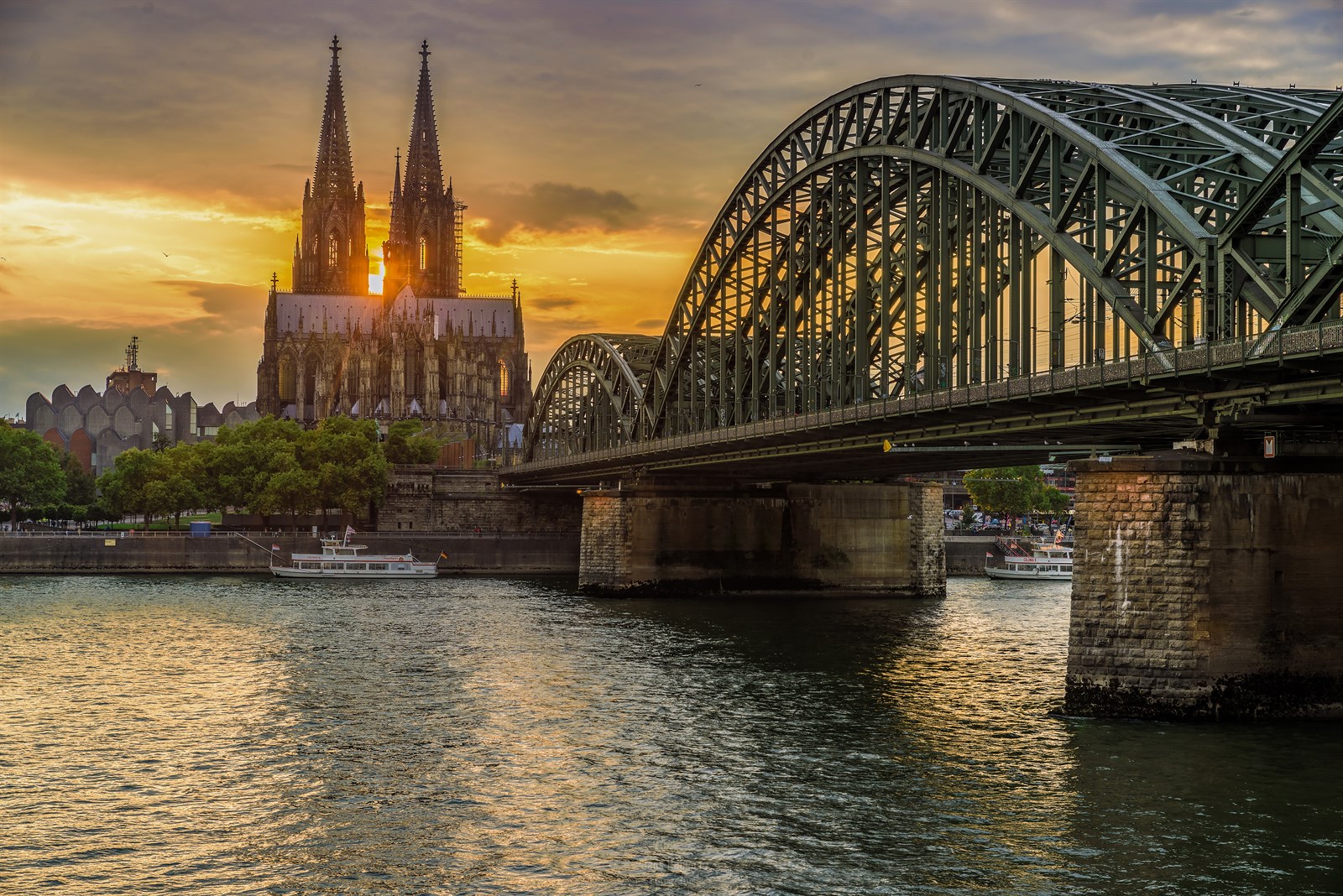 Sunset am Rhein