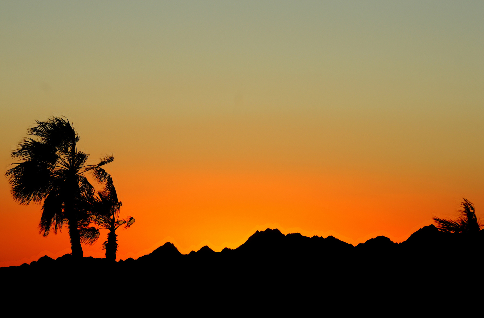 Sunset am roten Meer