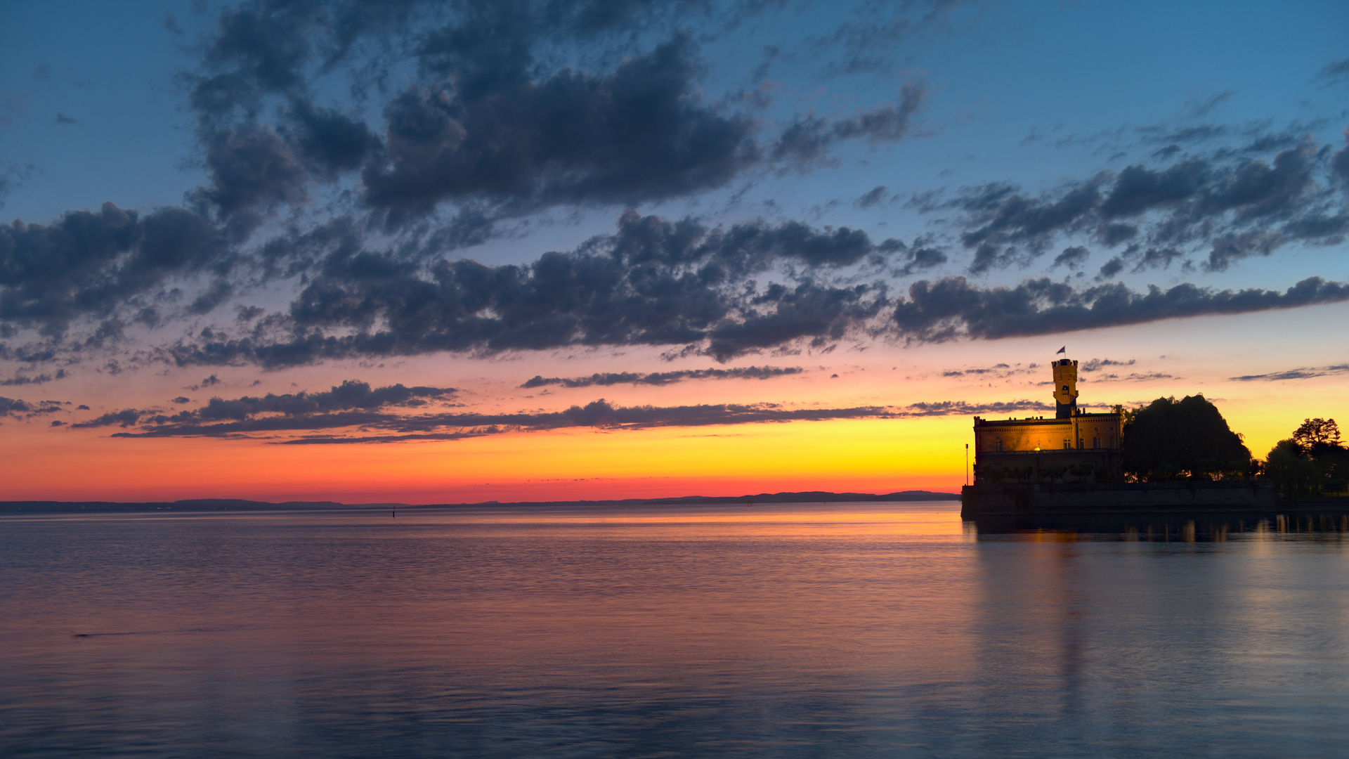 Sunset am Schloss Montfort