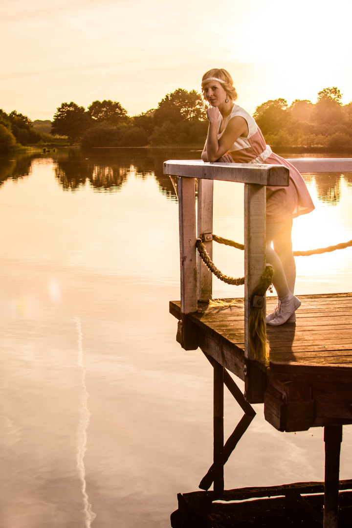 Sunset am See