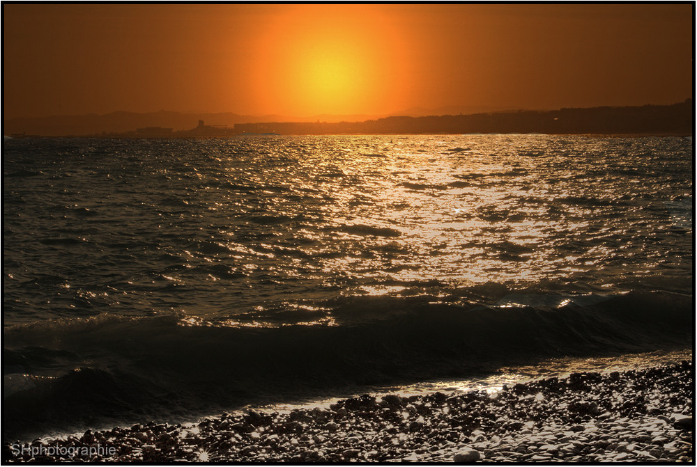 Sunset am Strand