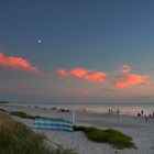 Sunset   am Strand Hiddensee