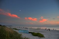 Sunset   am Strand Hiddensee