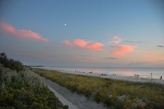 Sunset   am Strand Hiddensee