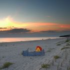 Sunset   am Strand Hiddensee