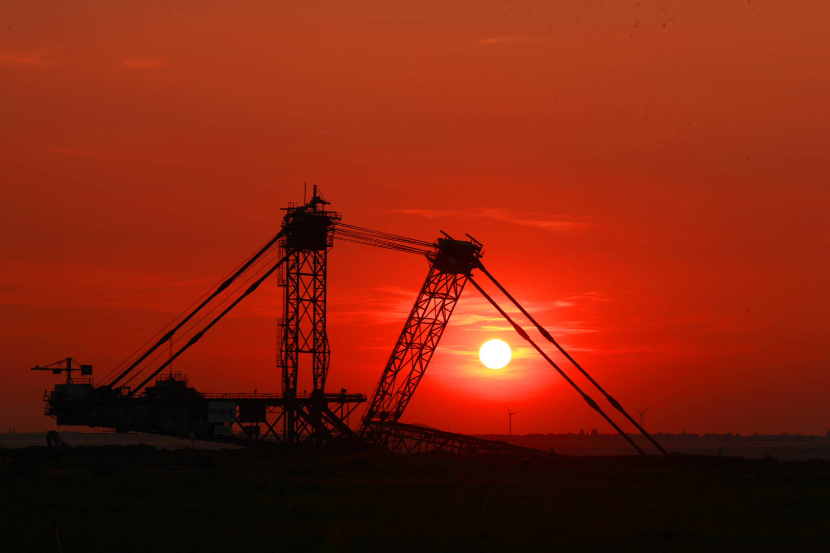 Sunset am Tagebau Inden