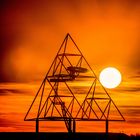 Sunset am Tetraeder in Bottrop