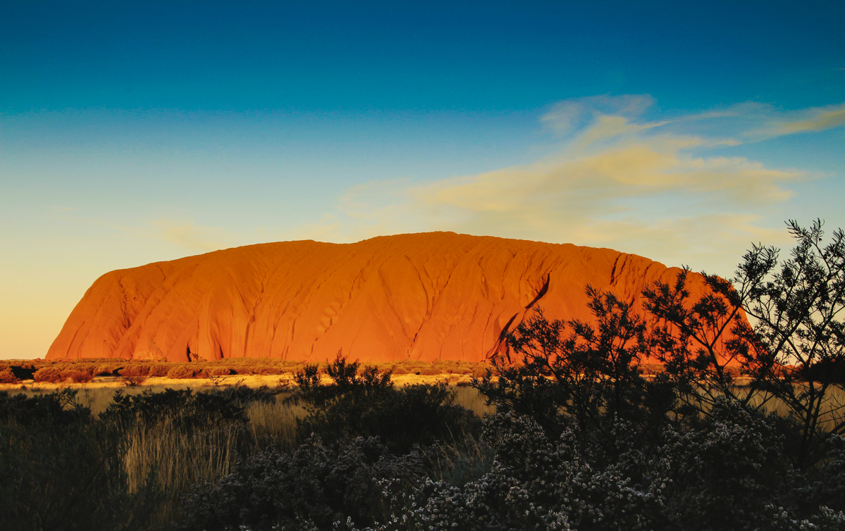 Sunset am Uluru