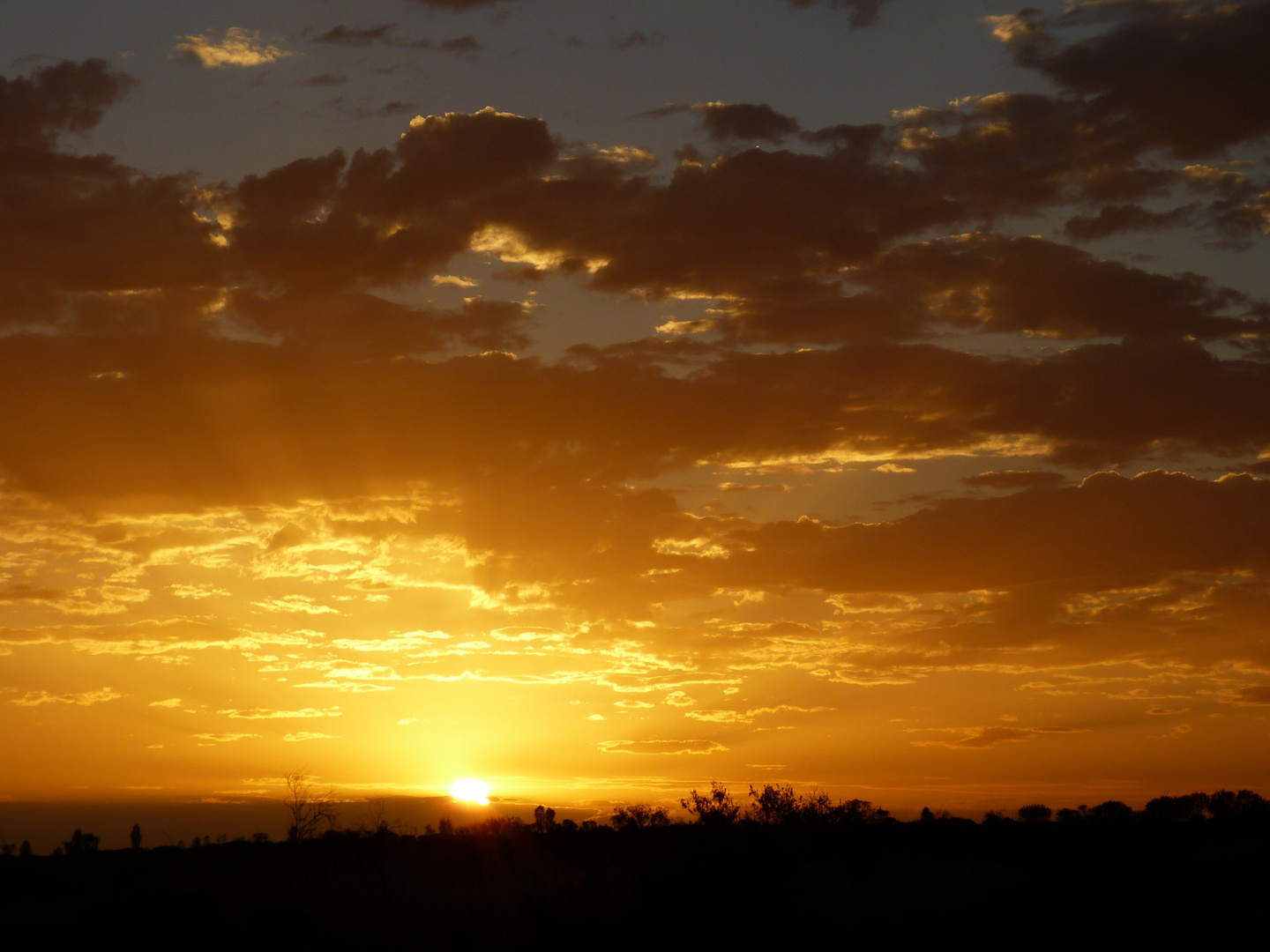 Sunset am Uluru ...