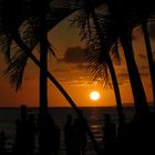 Sunset am Waikiki Beach in Honolulu