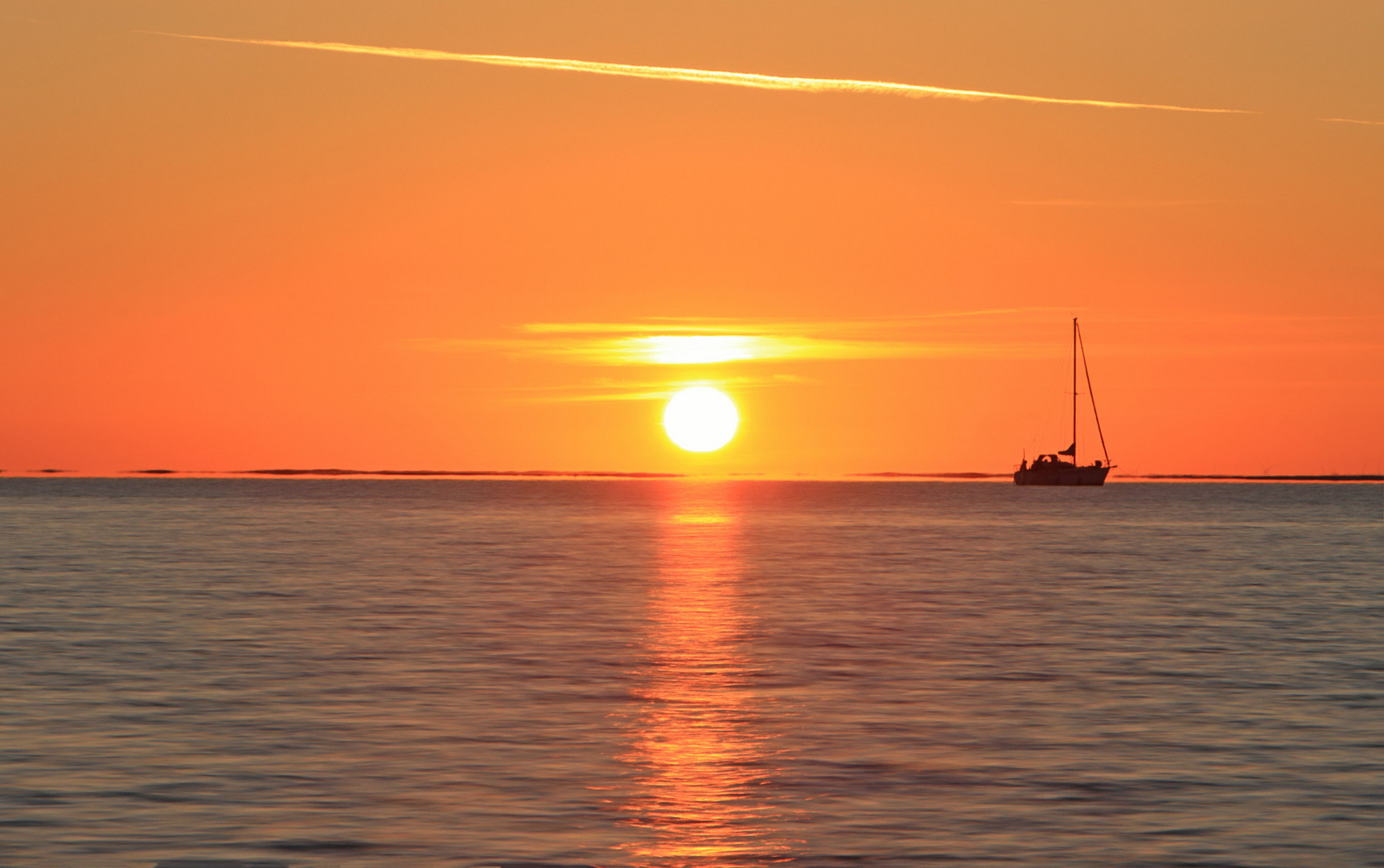 Sunset am Weststrand