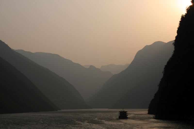 Sunset am Yangtze