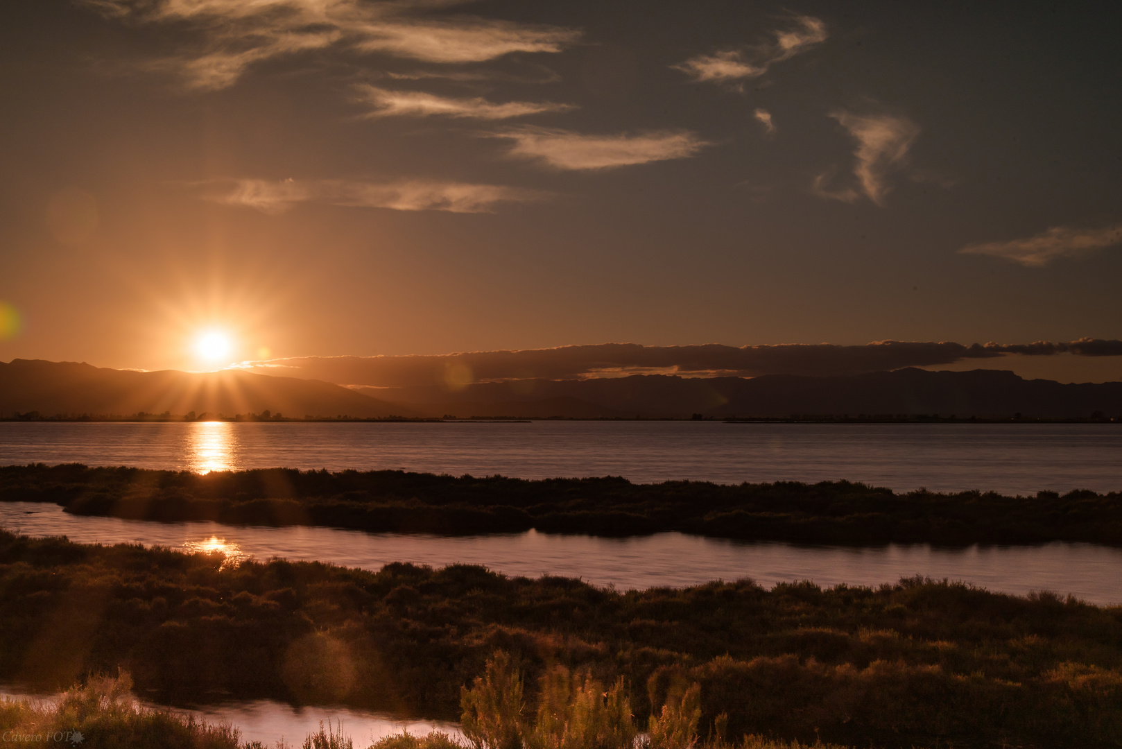 Sunset Amposta /Spanien