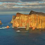 Sunset an den Klippen von Ponta de São Lourenço