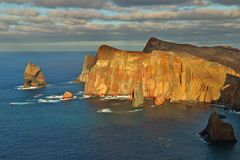 Sunset an den Klippen von Ponta de São Lourenço