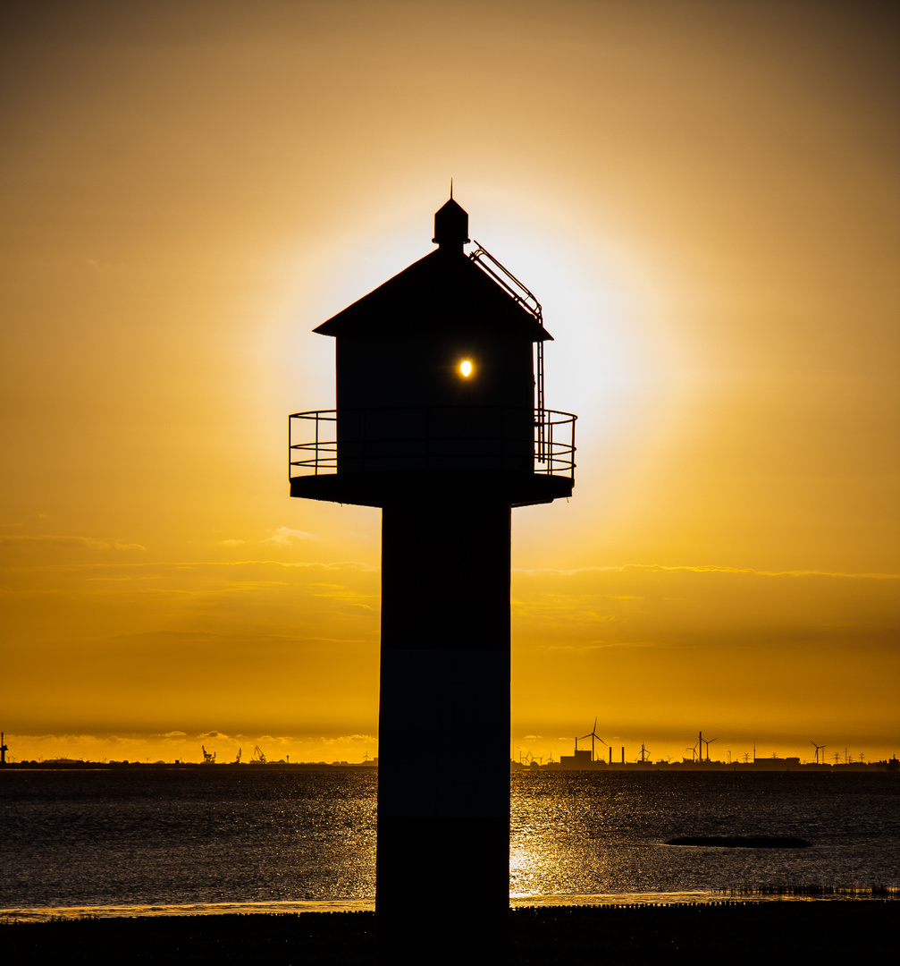 Sunset an der Elbe