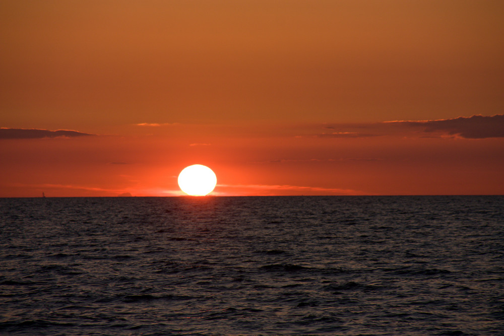 Sunset an der Ostsee