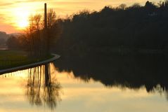 Sunset an der Ruhr bei Bochum