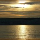 Sunset an der weißen Küste von Dover