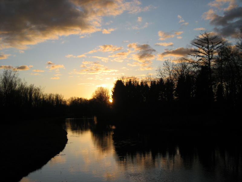 sunset an der wümme