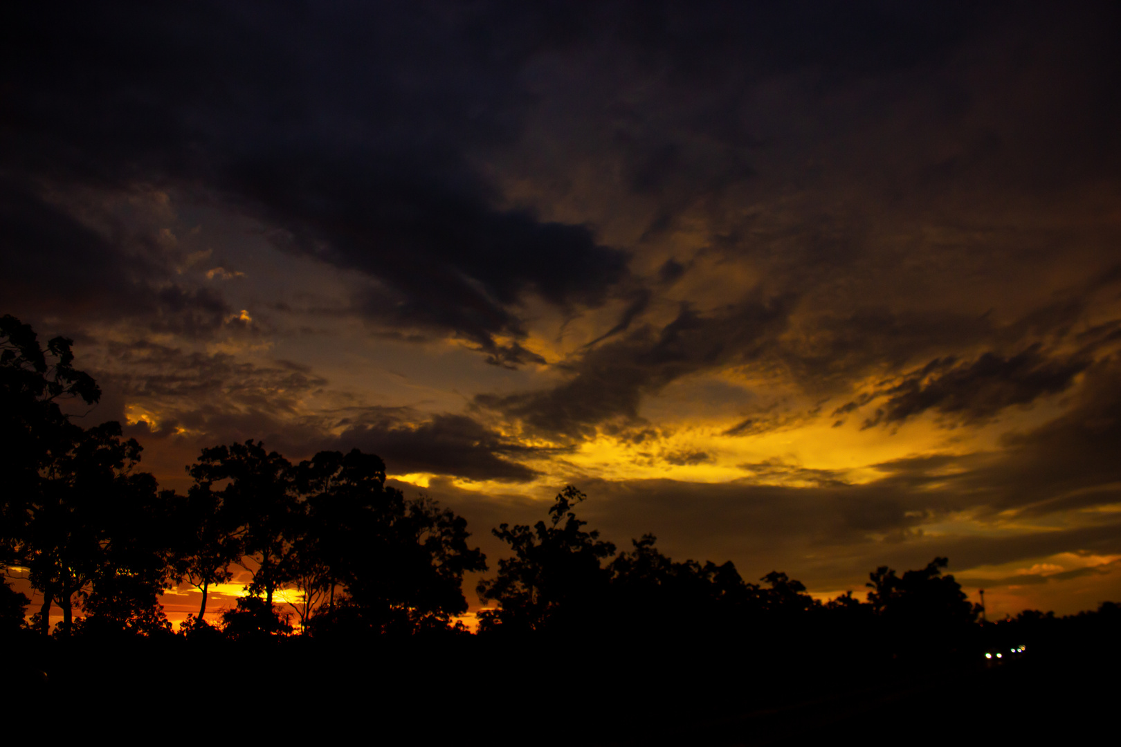 Sunset And Clouds