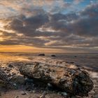 Sunset and der Ostseeküste im Oktober
