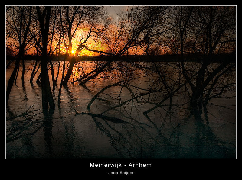 Sunset and High water