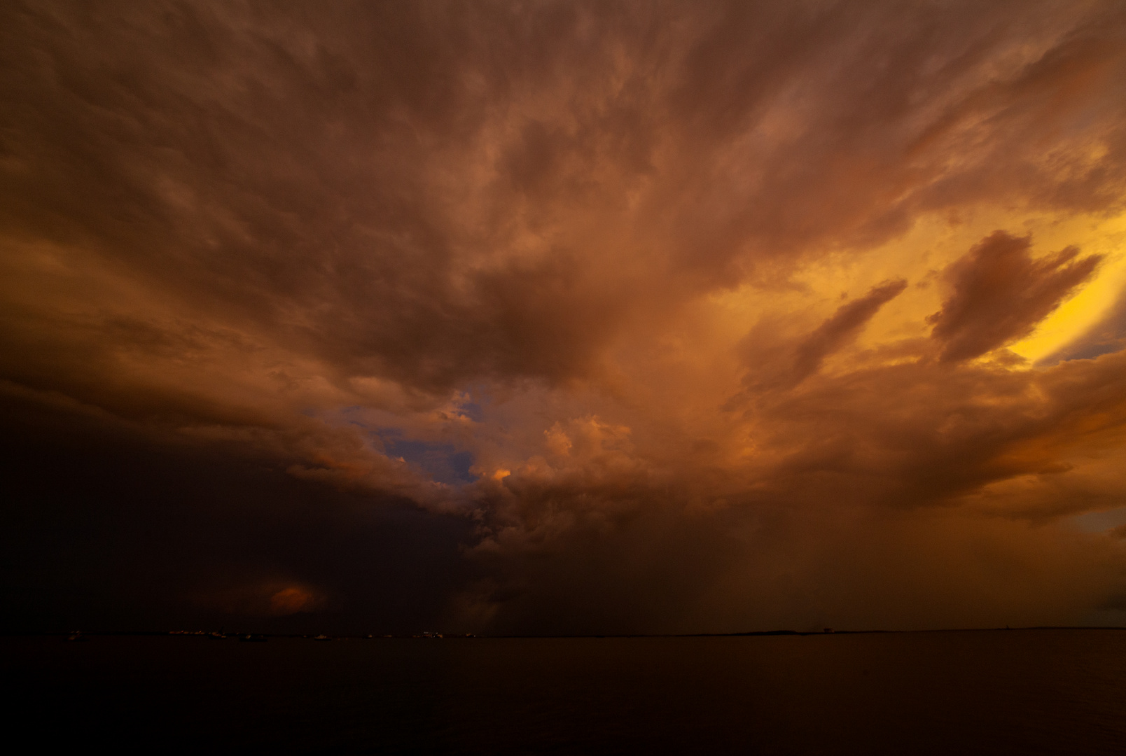 Sunset And Rain