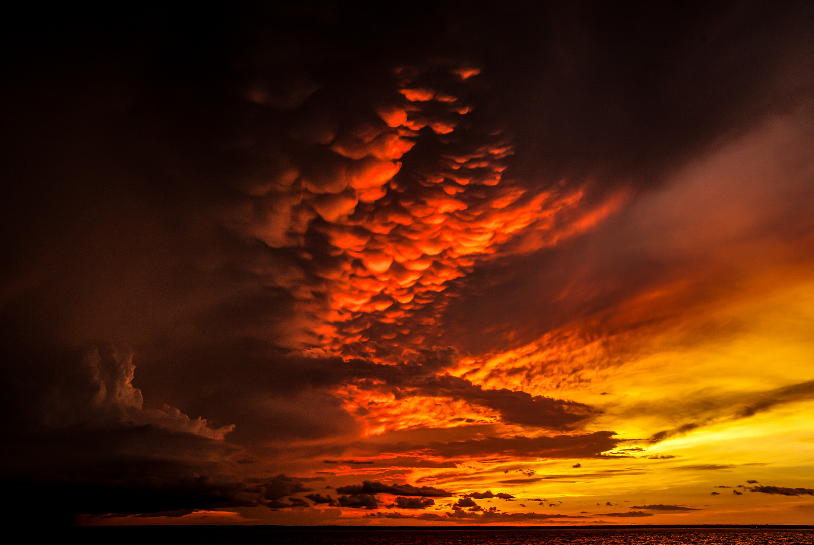 Sunset And Stormclouds