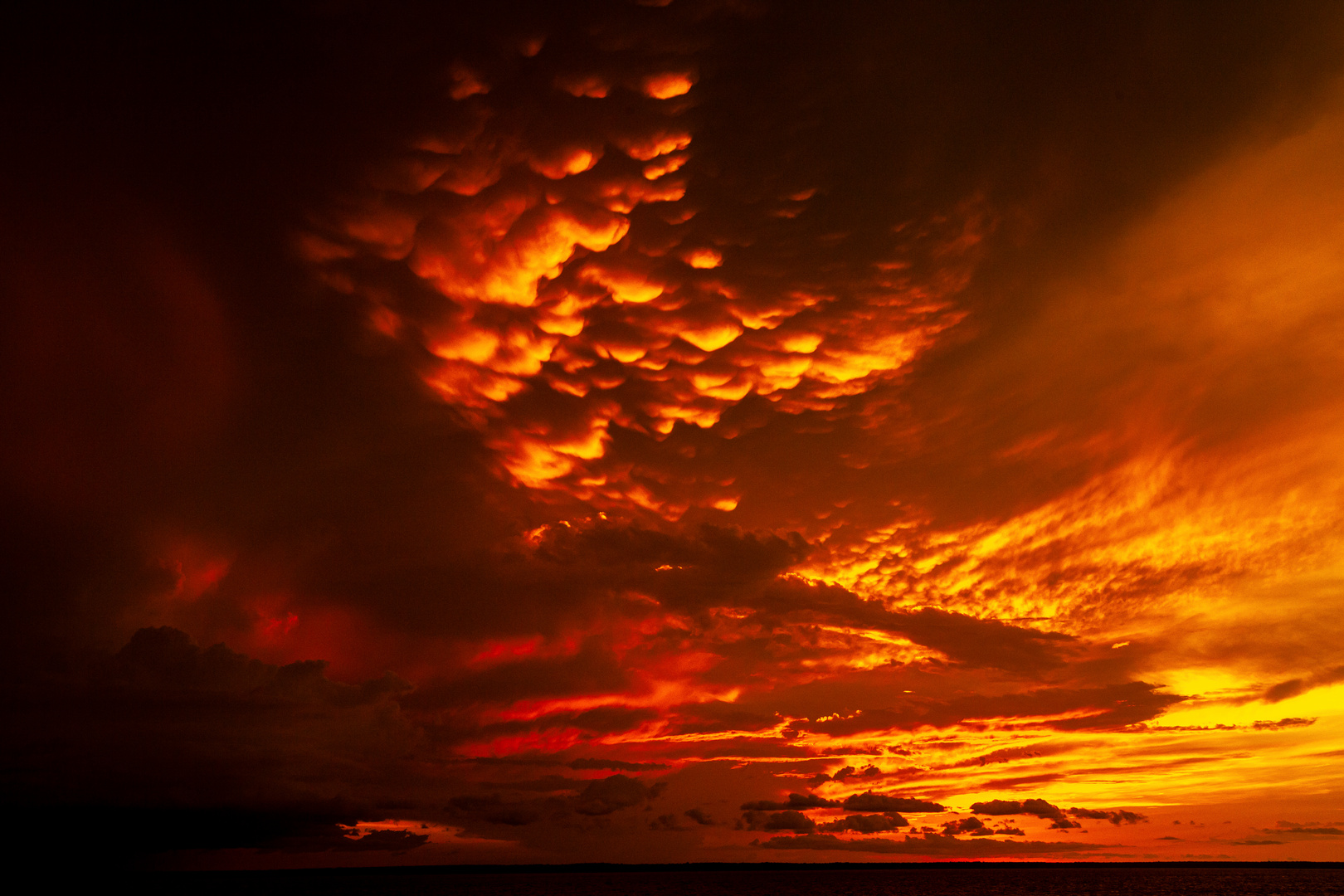 Sunset And Stormclouds