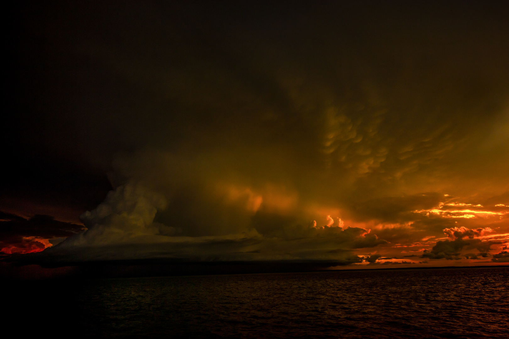 Sunset And Stormclouds