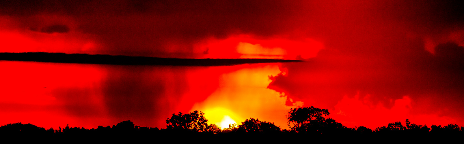 Sunset And Stormclouds