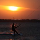 Sunset and Surfer of the Wind