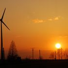 Sunset and Windmill