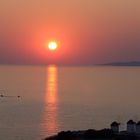 Sunset and windmills