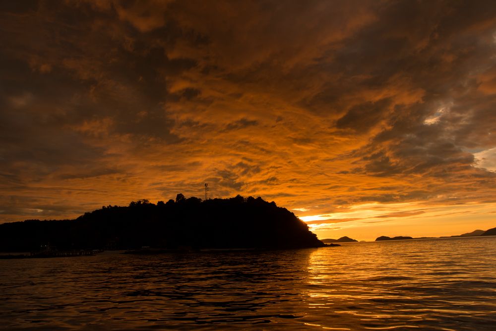 sunset andamansea