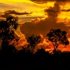 Sunset, Arnhem Highway, Wettlands, Northern Territory, Australia