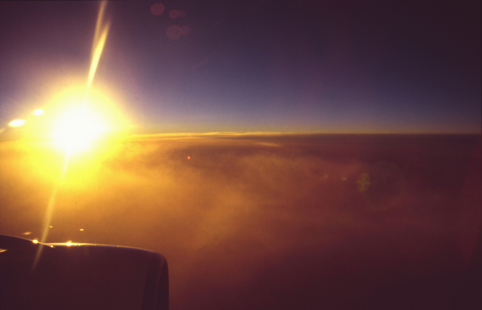 Sunset at 33000 feet