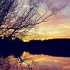 Sunset at a small lake