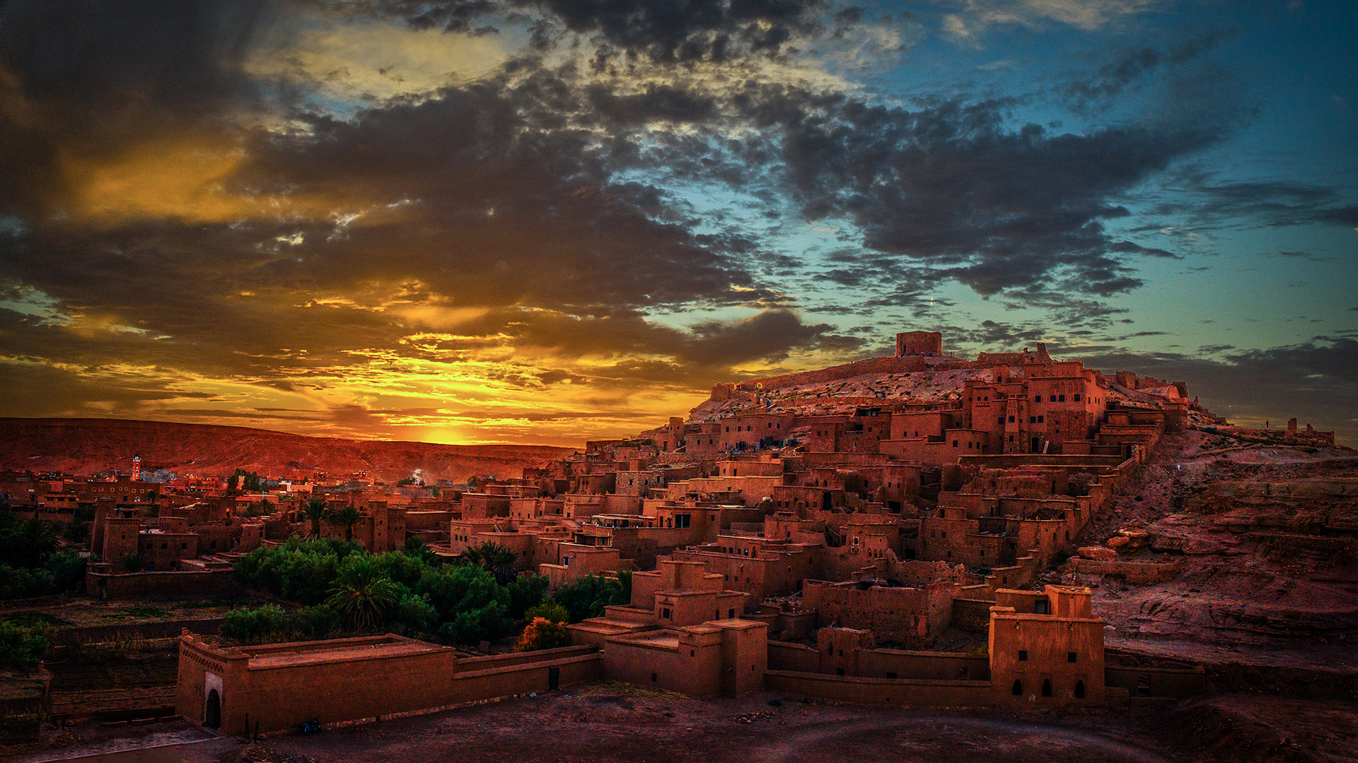 Sunset at Ait Ben Haddou