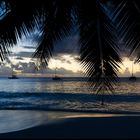 Sunset at Anse Lazio Beach on Praslin Island, Seychelles