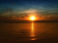 Sunset at Aorangi Beach. / Cook Islands