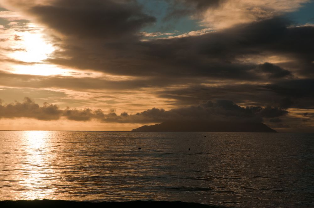 Sunset at Beau Vallon Beach, Seychelles